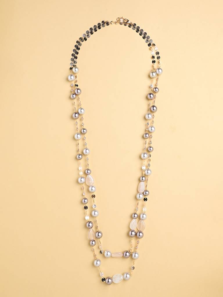 Pearl & Quartz Sautoir