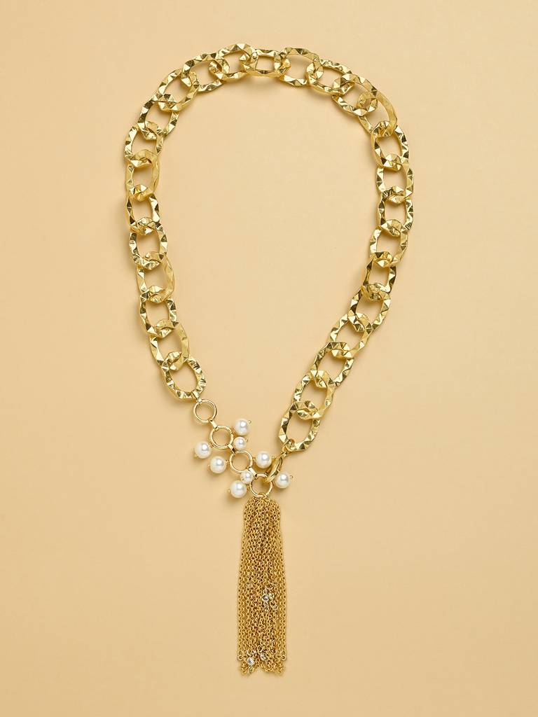 Link Chain Lariat Necklace