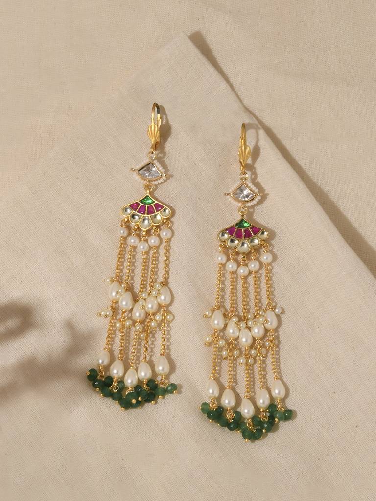 Vibrant Multi-Colour Dangler Earrings : JBRPRMYER37