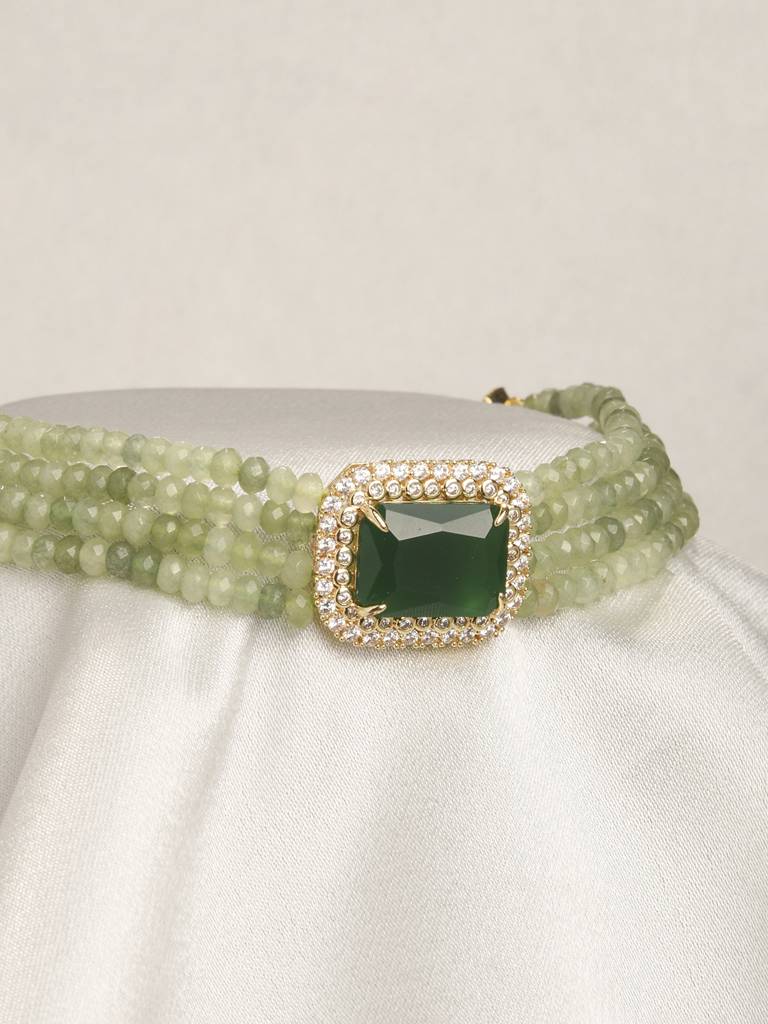 Elegant Green Choker : JBRPRMYN27
