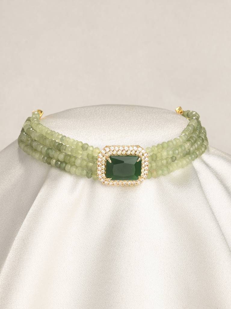 Elegant Green Choker : JBRPRMYN27