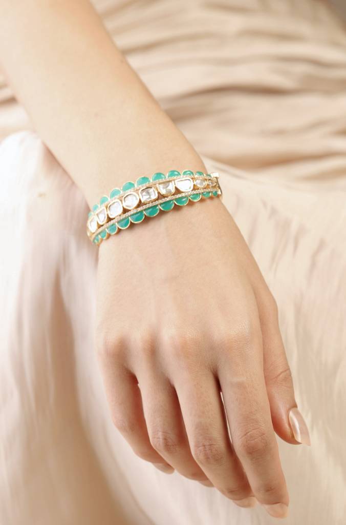 Amber Green Bangle : JBRSSBR94