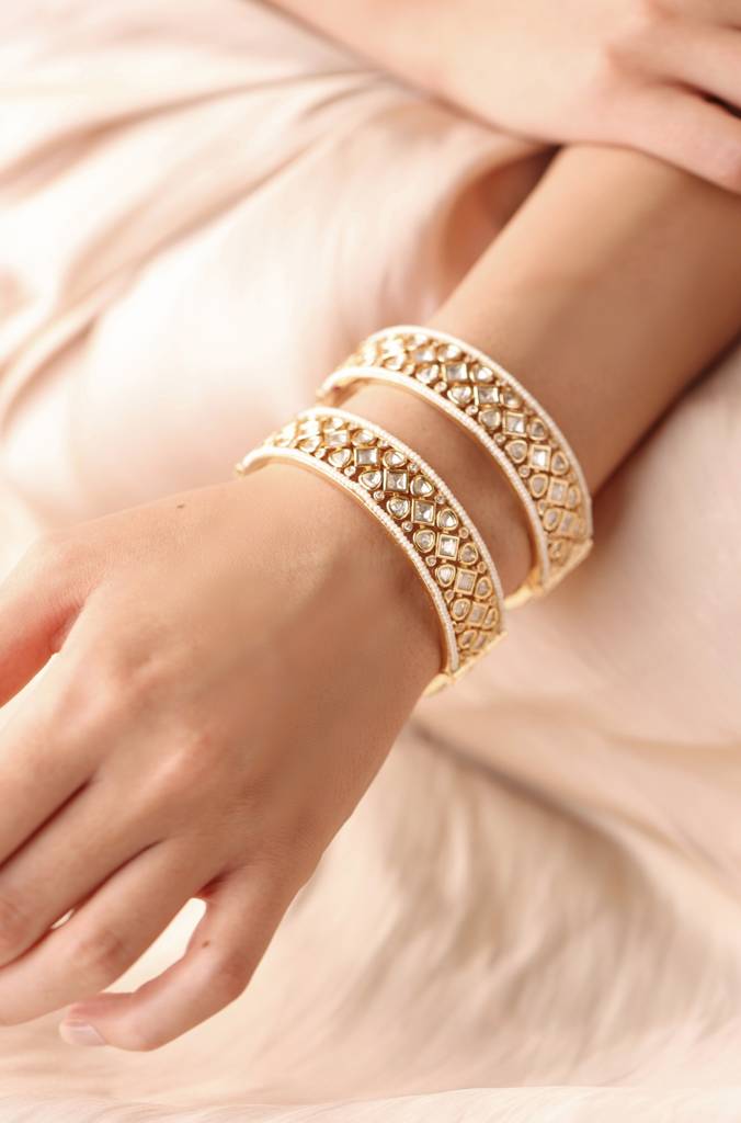 Empress Gleam Bangles (Pair) : JBRSSBR96
