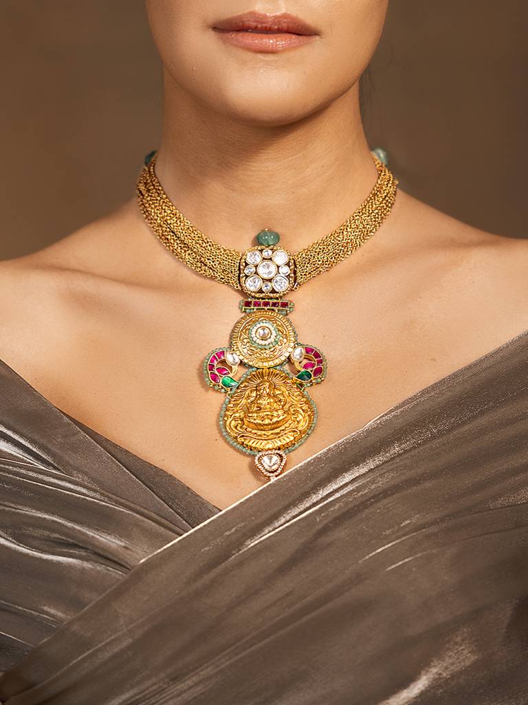 Vibrant Multi Colour Necklace : JBRSSNK206