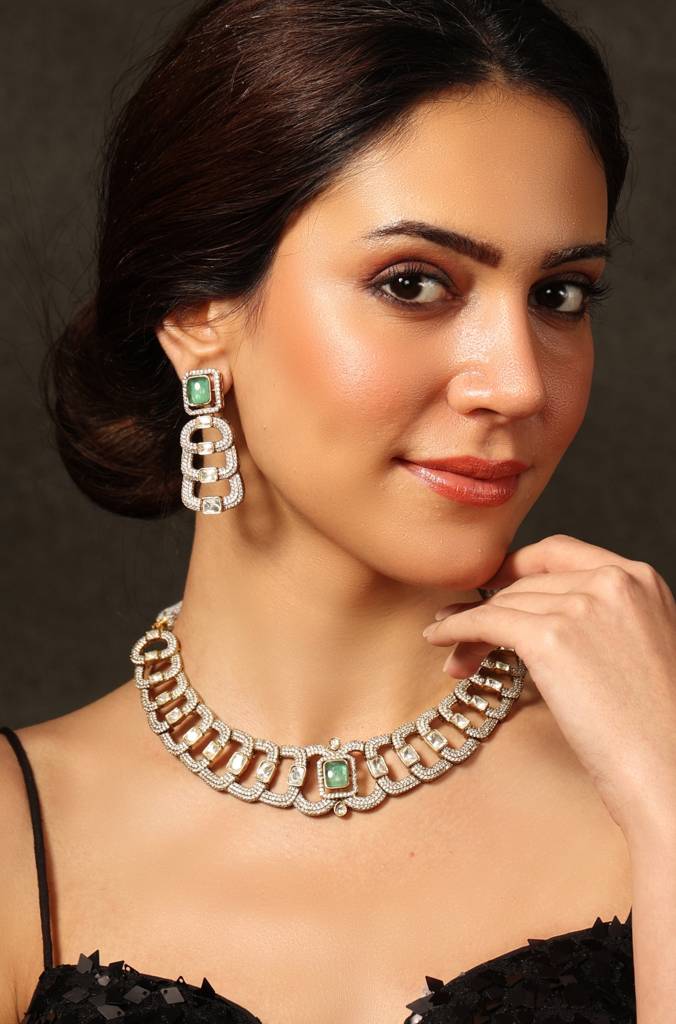 Empress Amuse Necklace Earrings Set : JBRSSNK497