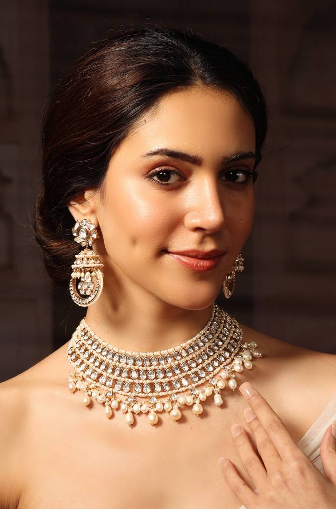 Frost Bloom Necklace Set : JBRSSNK511