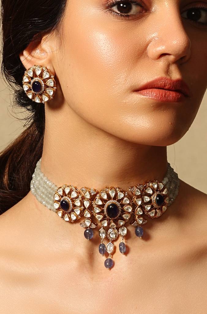 Azure Dew Necklace Set : JBRSSNK541