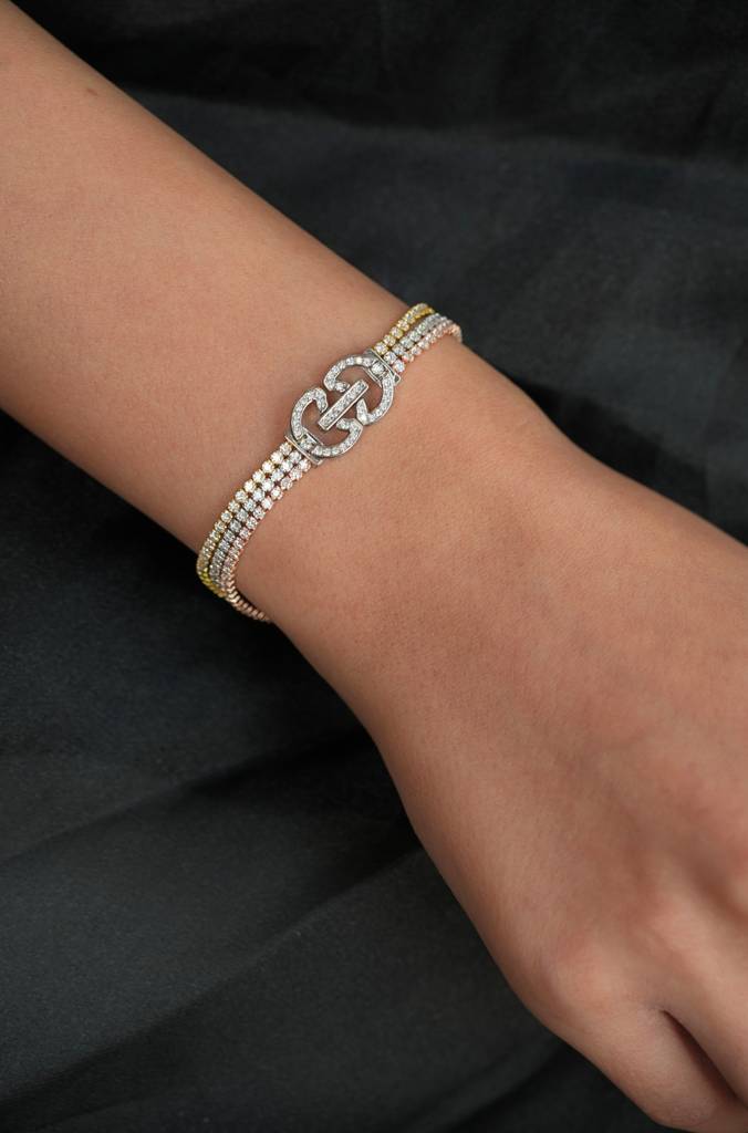 Trinity Glow Diamond Bracelet : JBRTJSBR154