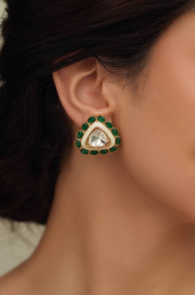 Triada Green Charm Earring : JBRTJSER89