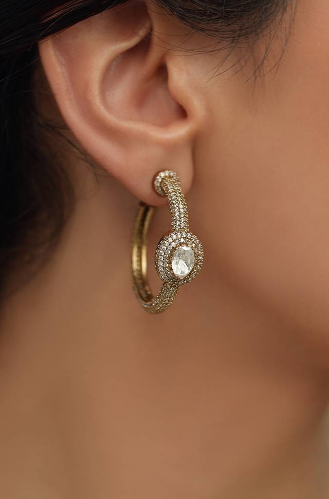 Opulent Hoop Charm Earring : JBRTJSER90