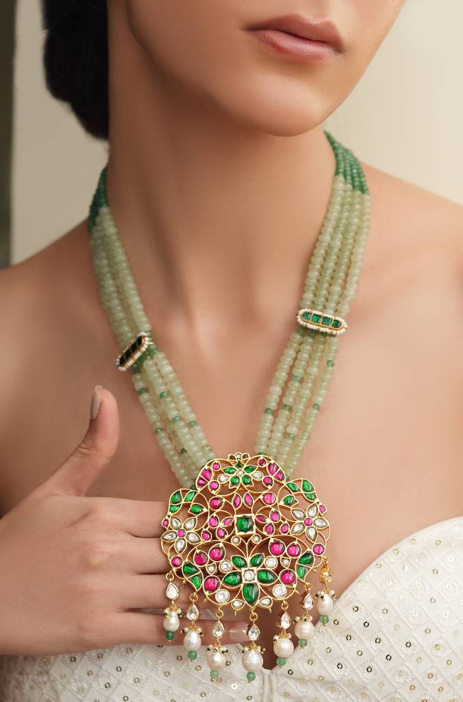 Mewar Essence Beaded Necklace : JBRTJSNK145