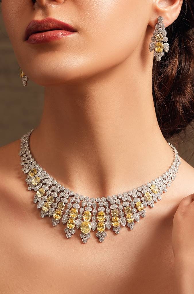 Golden Glow Necklace Set : JBRTJSNKS3