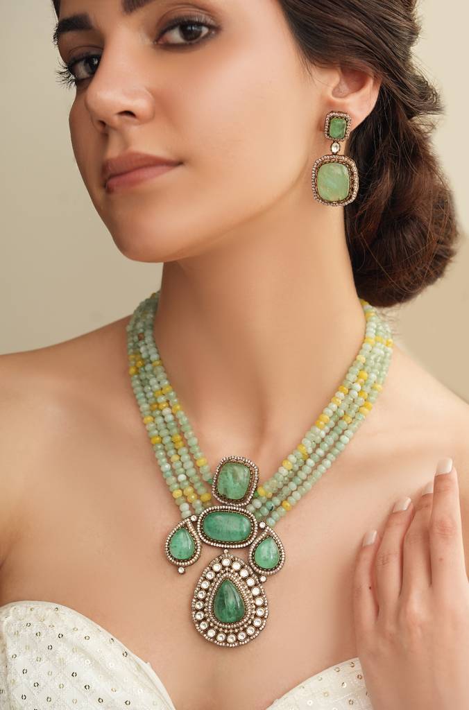 Moss Glow Necklace Set : JBRTJSNKS46