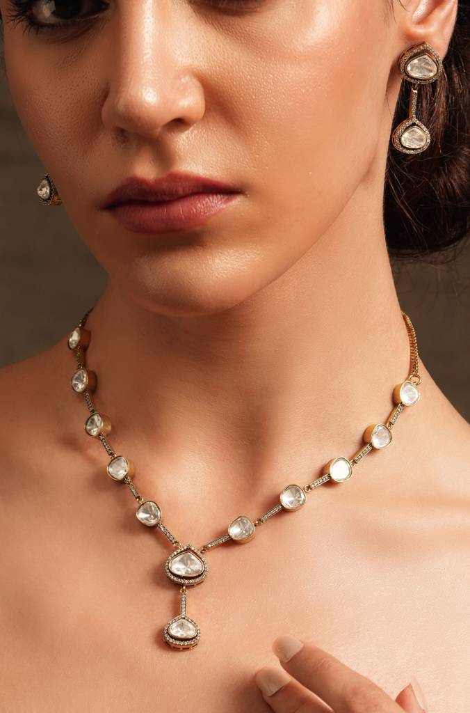 Petite Polki Necklace Set : JBRTJSNKS65