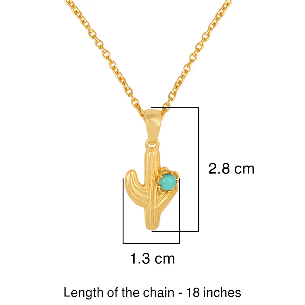 Sterling Silver Arizona Turquoise Pendant With Chain : JCCSPEDW-2729