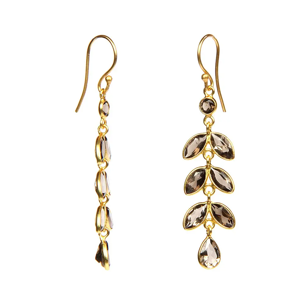 Sterling Silver Topaz Earrings : JCERDW-011