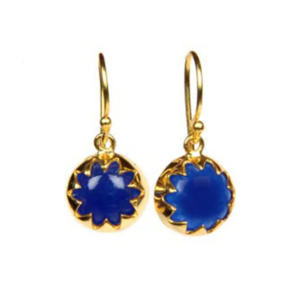 Sterling Silver Lapis Lazuli Earrings : JCERDW-024