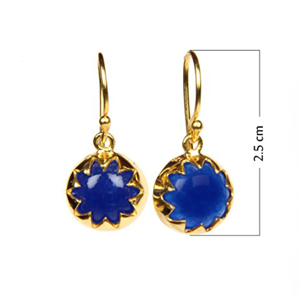 Sterling Silver Lapis Lazuli Earrings : JCERDW-024