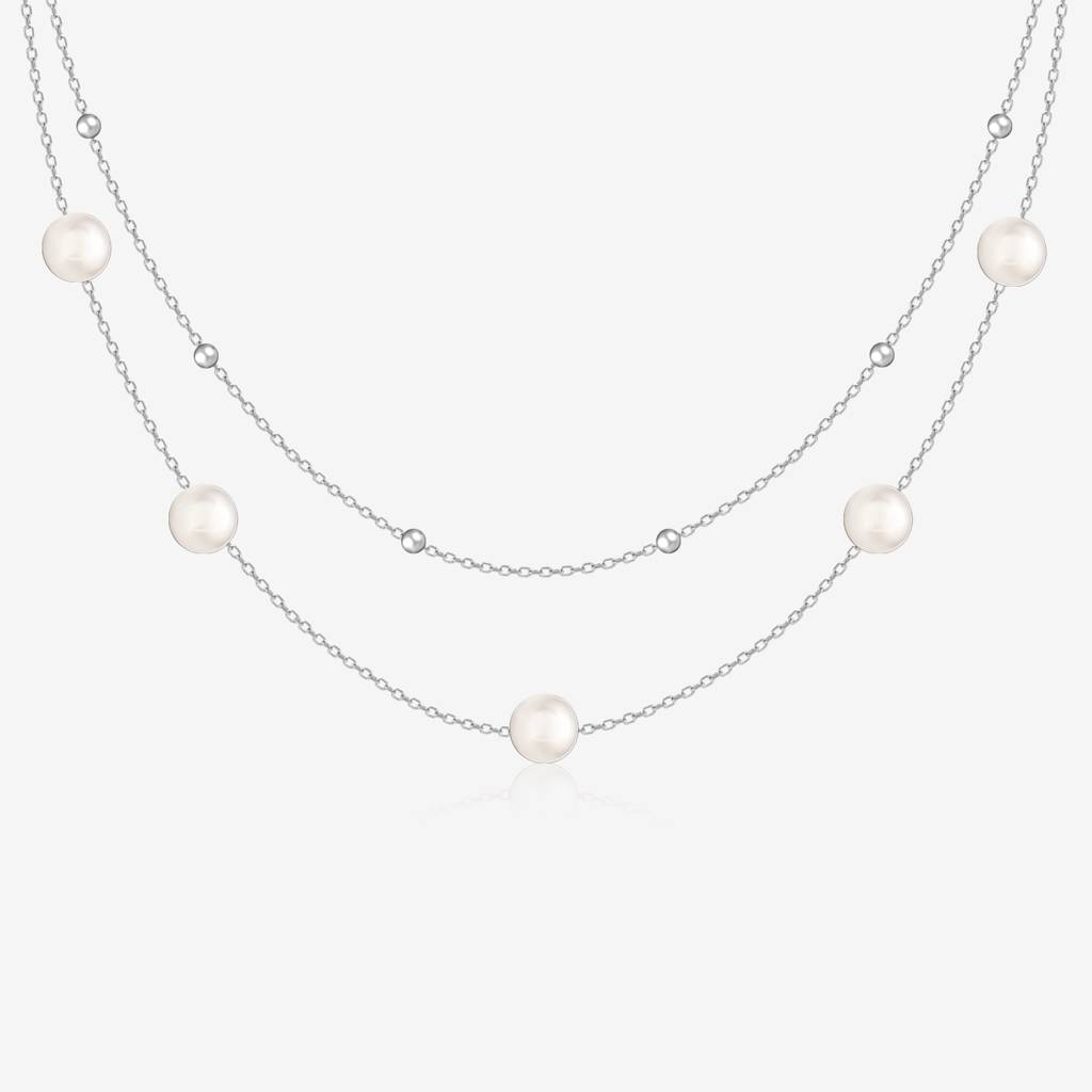 Layered Pearl Jewellery Set : JJS20