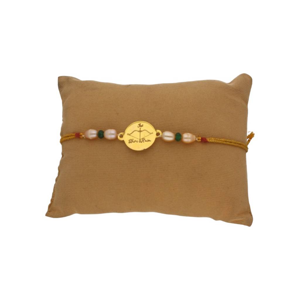 22Kt Ethereal Shri Ram Dhanush Gold Rakhi : JPJUN-23-080