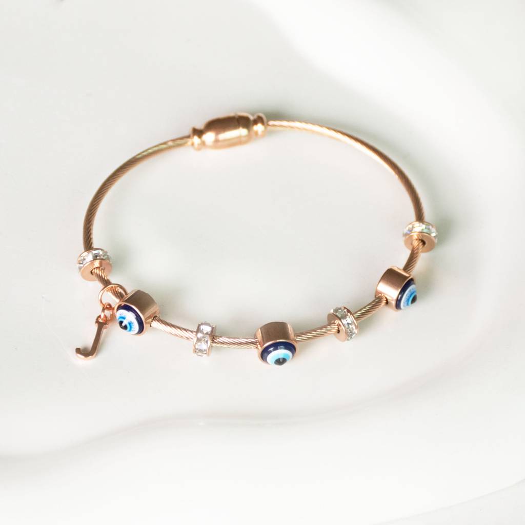 Classic-Evil-Eye-With-Personalized-Initial : BGR267I