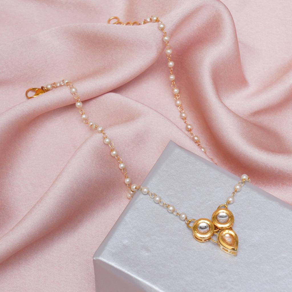 Teardrop Kundan Necklace : RRKDEC22-70