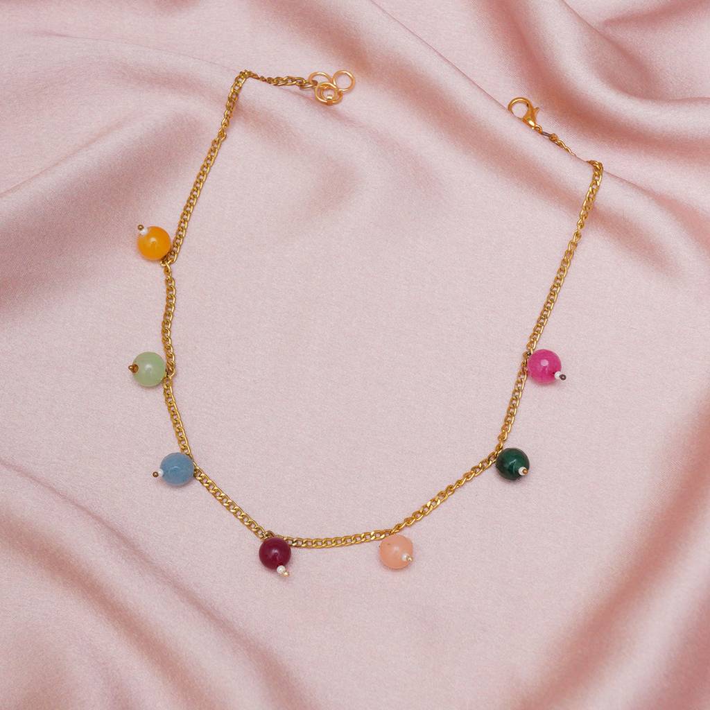 Multi Stone Necklace : RRKDEC22-76