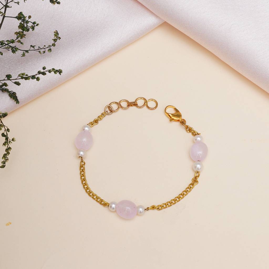 Pink Stone Bracelet : RRKDEC22-62