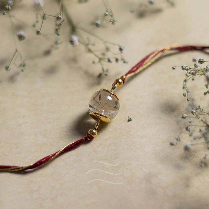 Eternz Certified Jewellery - Leafy Affair Jhilmil Ummedien Rakhi