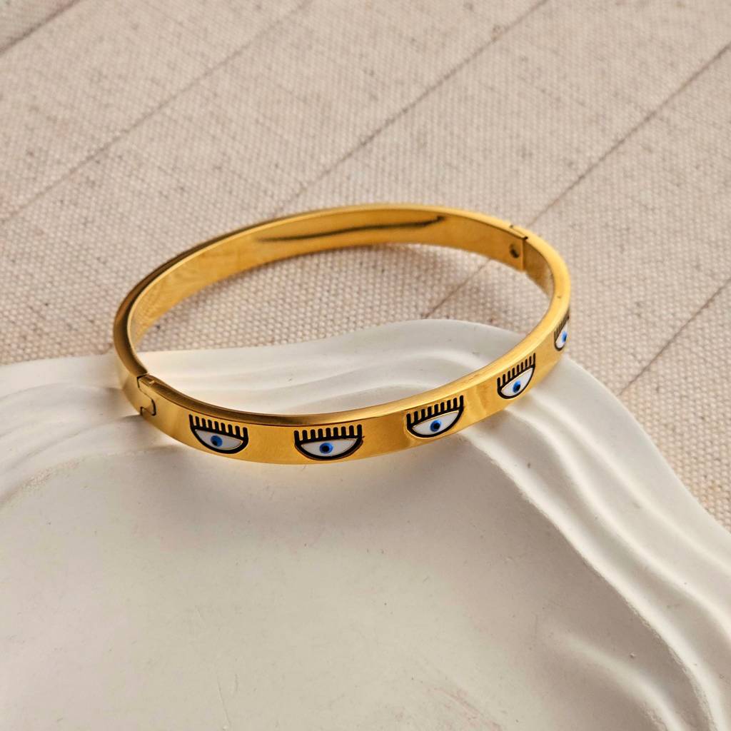 Jovie Evil Eye Bangle Bracelet : TAA-9999903629158-BRACELET
