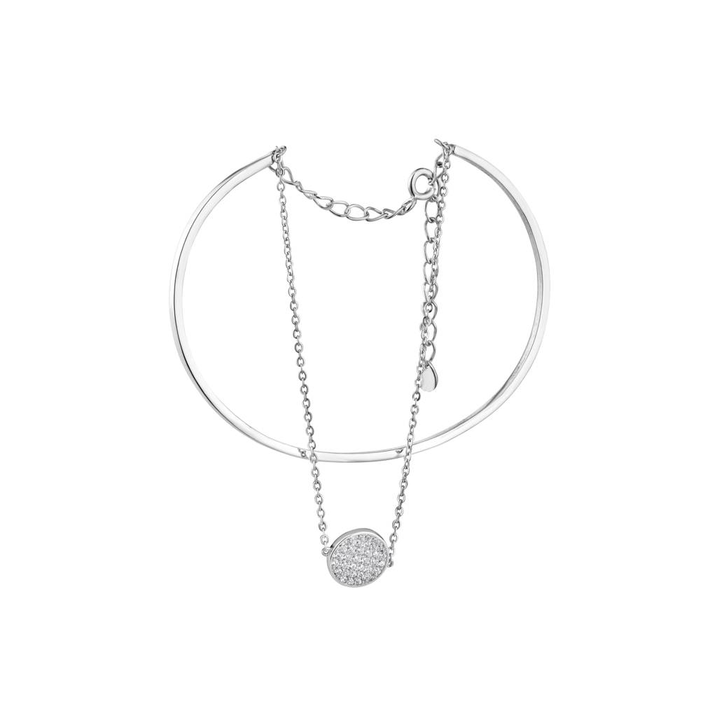 Unique Style Bangle Bracelet : KBB0001-Silver