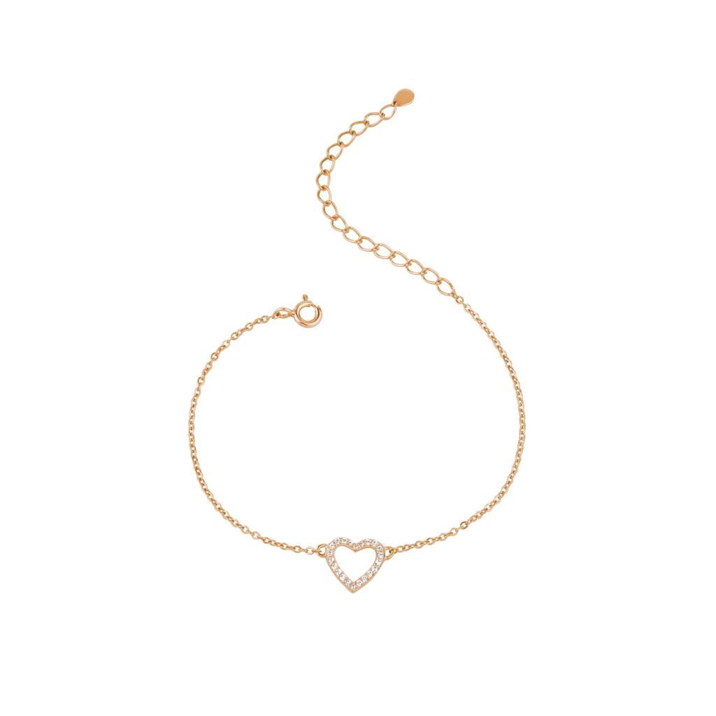 Sophisticated Heart Bracelet : KBC0008-Rosegold