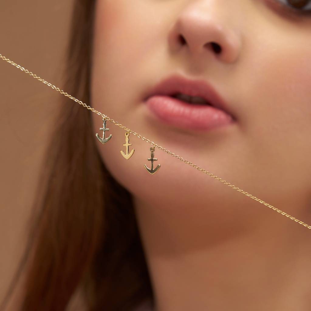 Maritime Anchor Style Bracelet : KBC0010-Rosegold