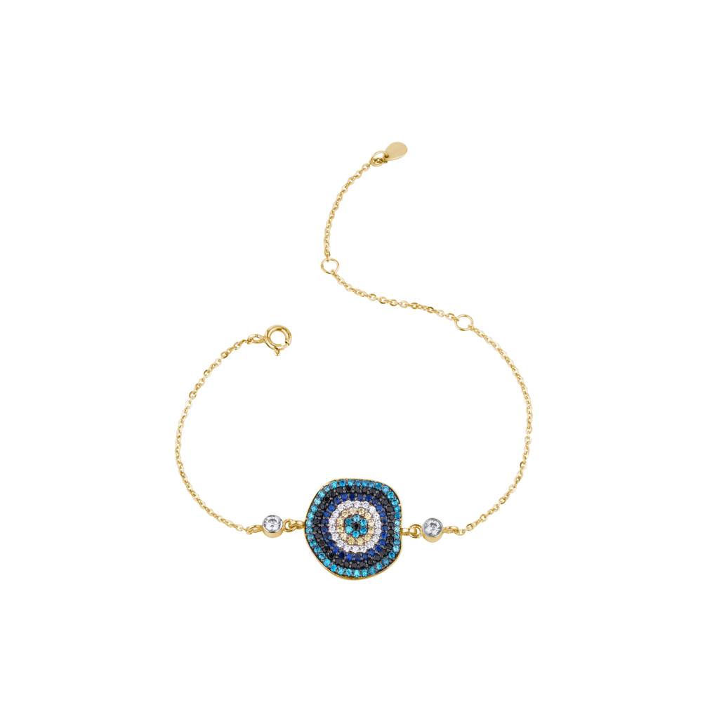 Evil Eye Charm Bracelet : KBC0012-Yellow