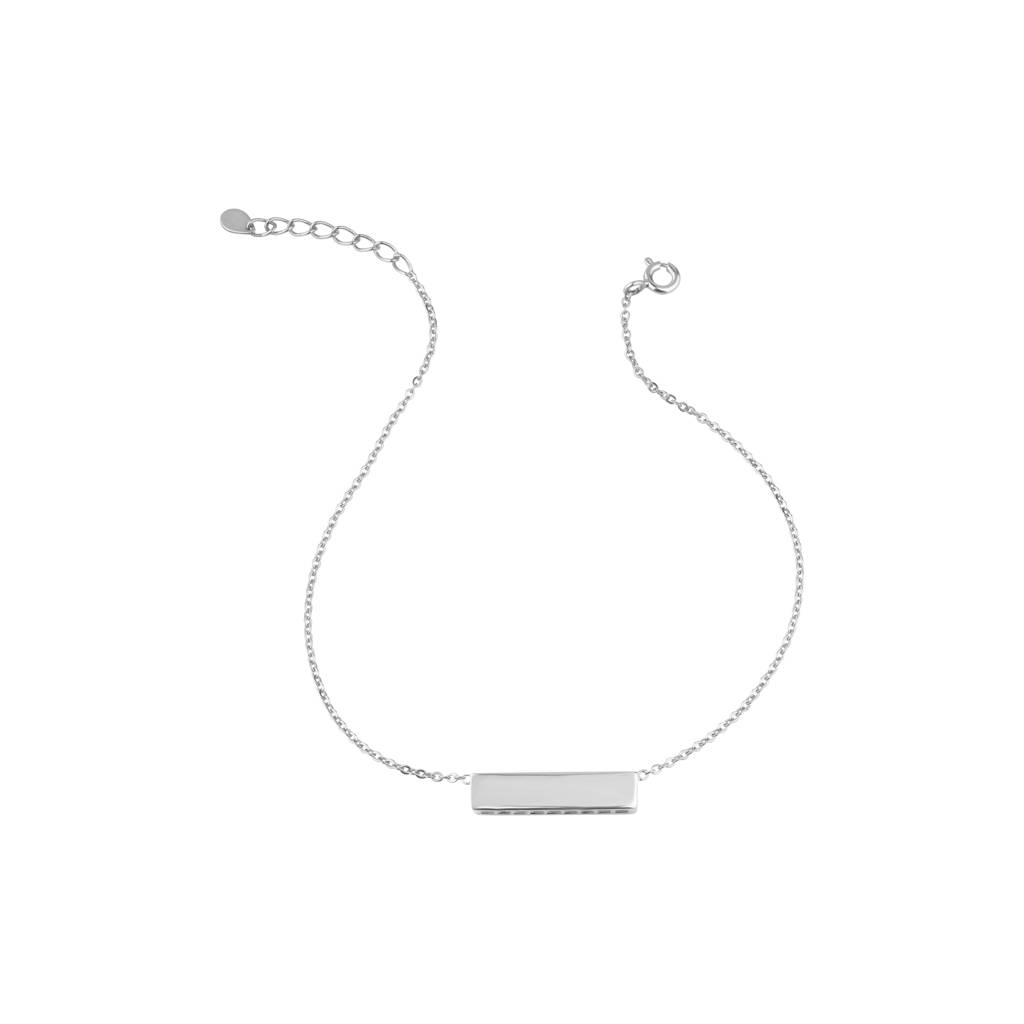 Elegant Bar Style Bracelet : KBC0015-Silver