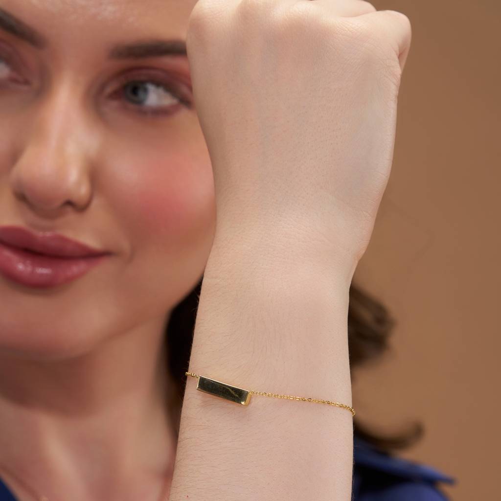 Elegant Bar Style Bracelet : KBC0015-Silver