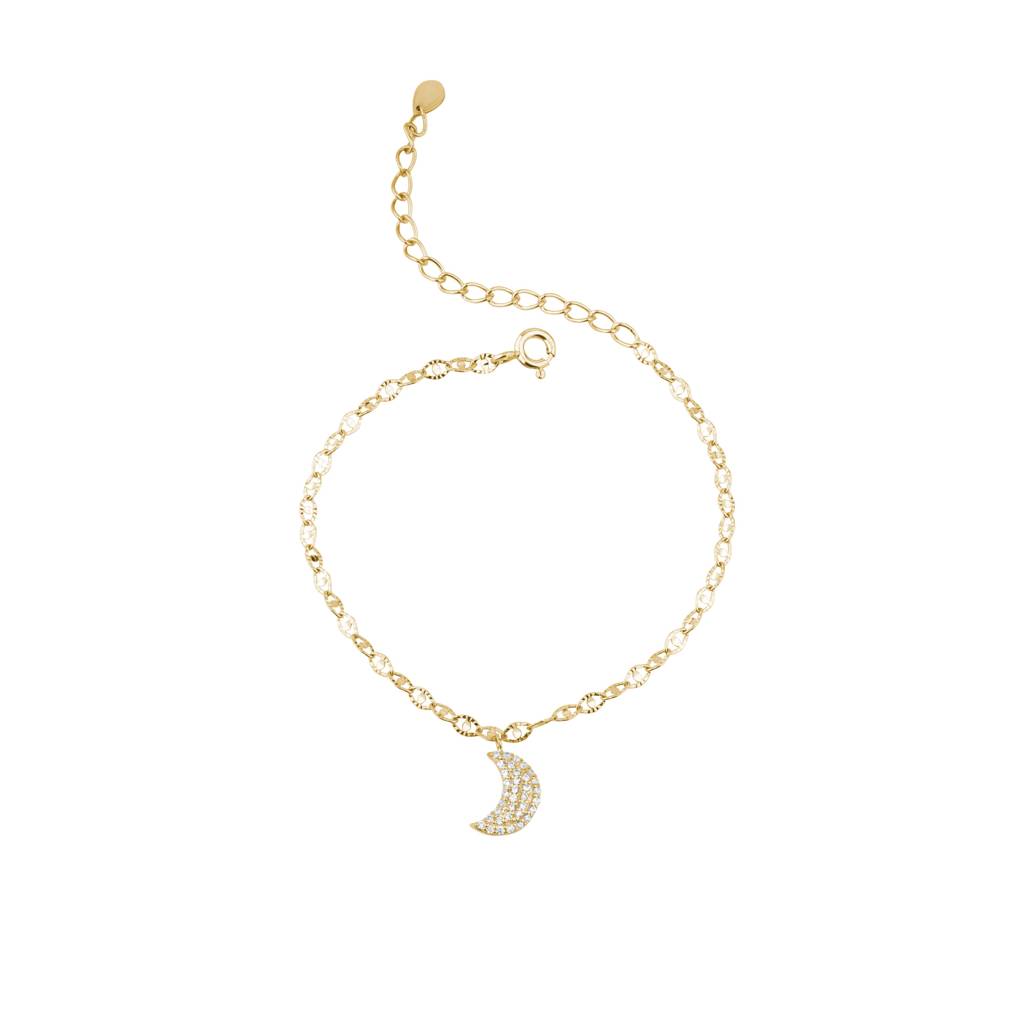 Moon Fancy Charm Bracelet : KBC0020-Yellow