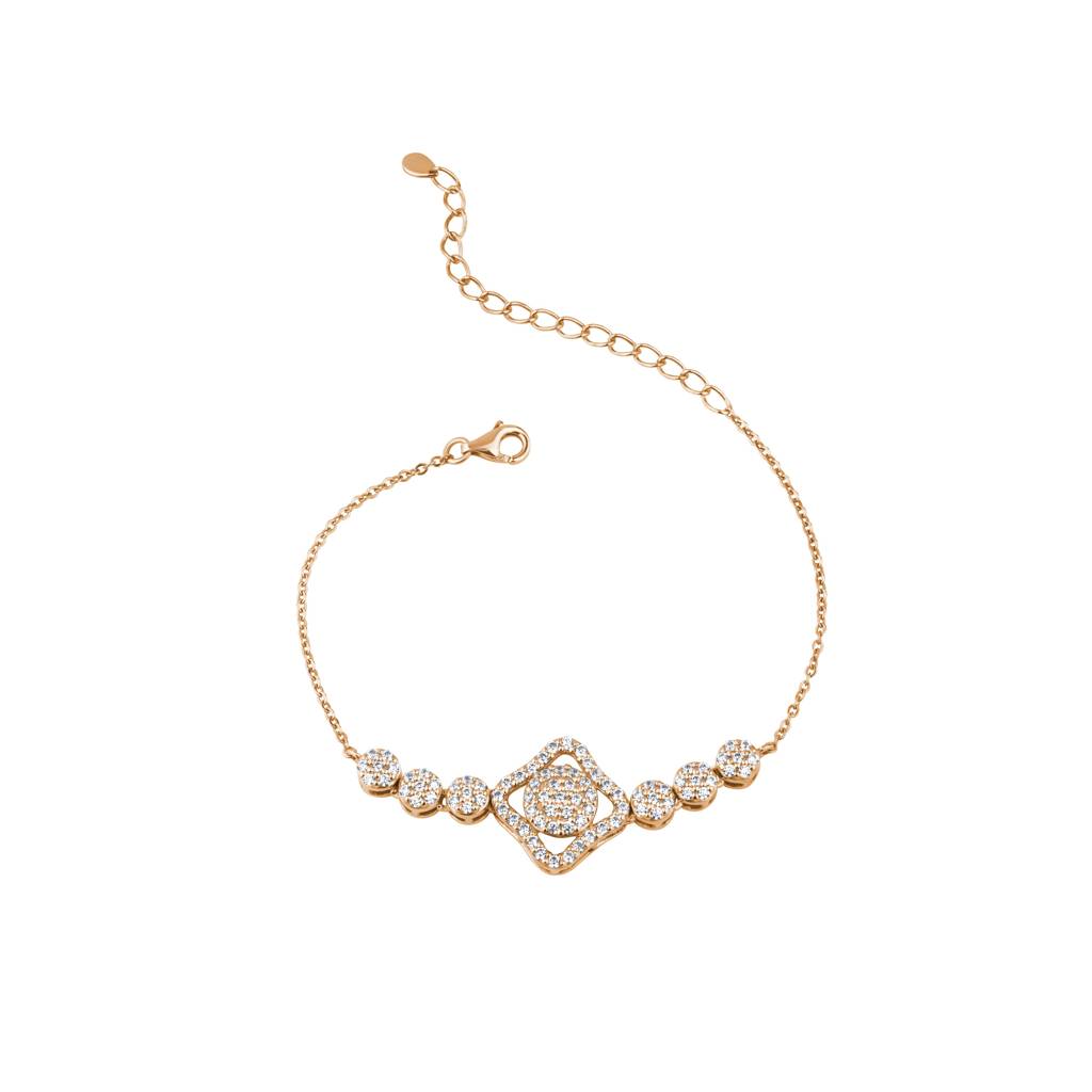 Celestial Sparkle Diamond Bracelet : KBC0021-Rosegold