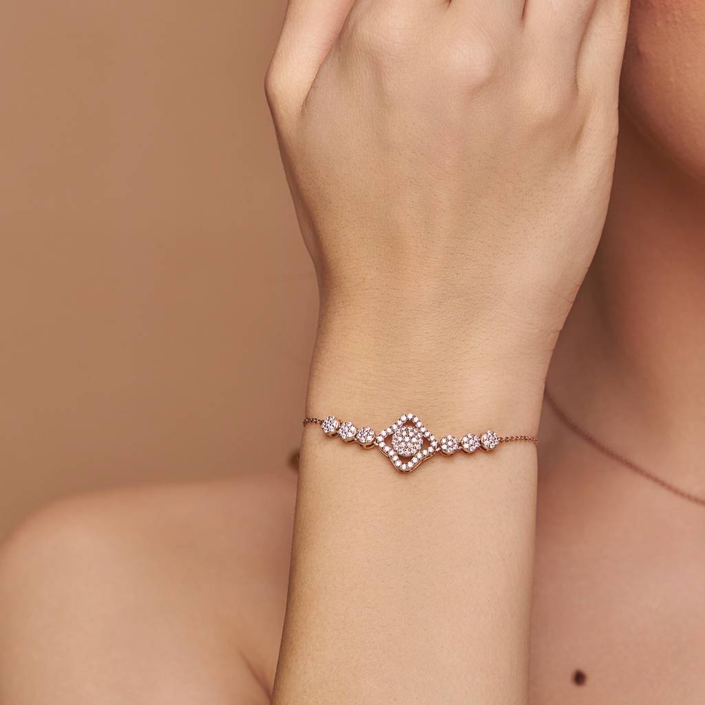 Celestial Sparkle Diamond Bracelet : KBC0021-Yellow