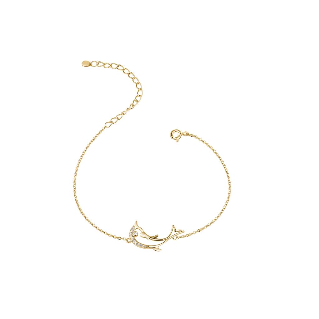 Dolphin Charm Bracelet : KBC0029-Yellow