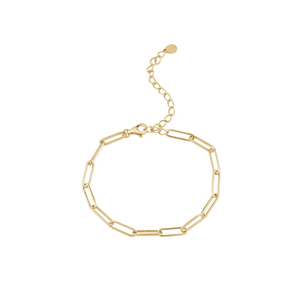 Minimalist Paper Clip Bracelet : KBCL0002-Yellow