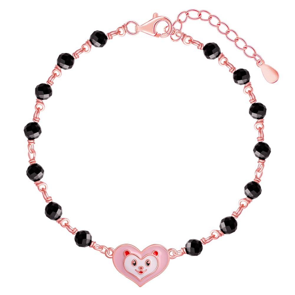 Rose Gold Nazariya Boo Kids Bracelet (2 - 8 Years), Adjustable : KBR028