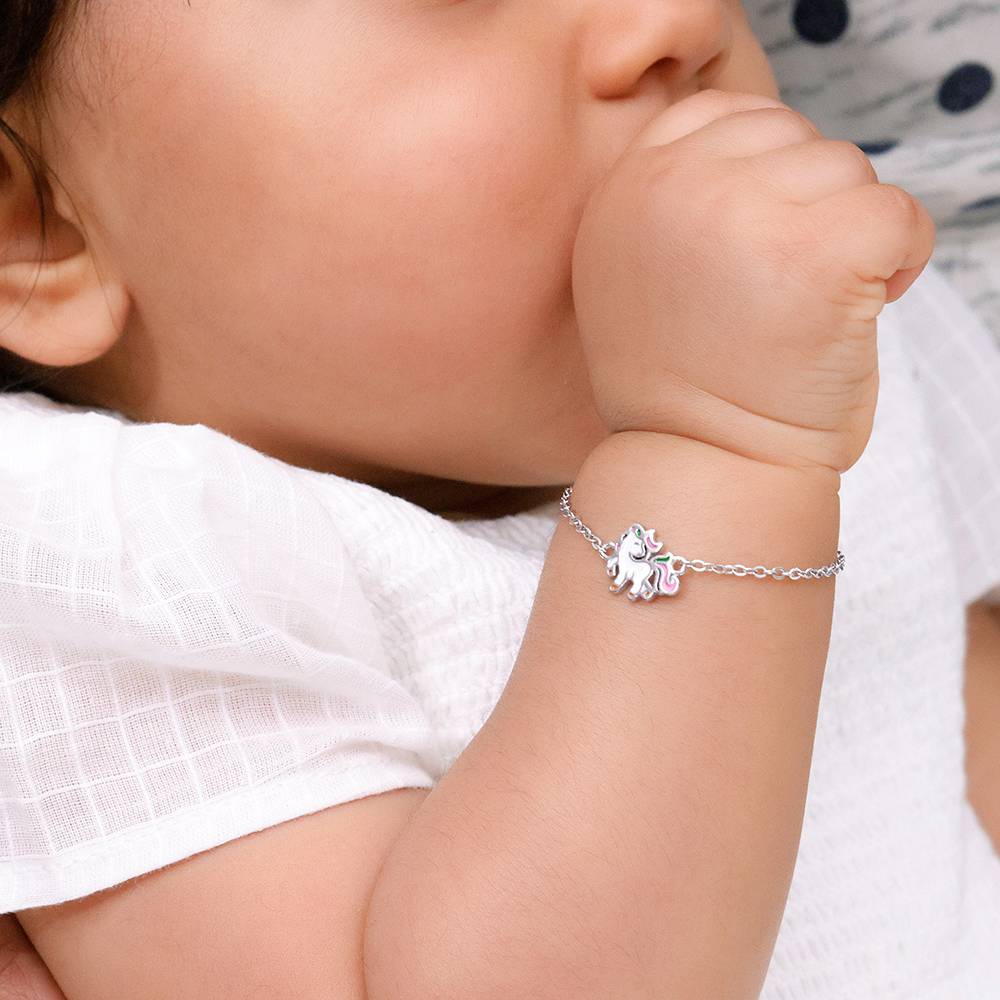 Playful Unicorn Kids Bracelet (0 - 2 Years), Adjustable : KBR046