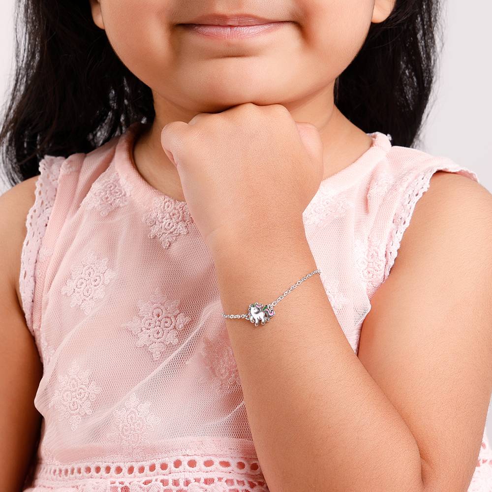 Playful Unicorn Kids Bracelet (2 - 8 Years), Adjustable : KBR047