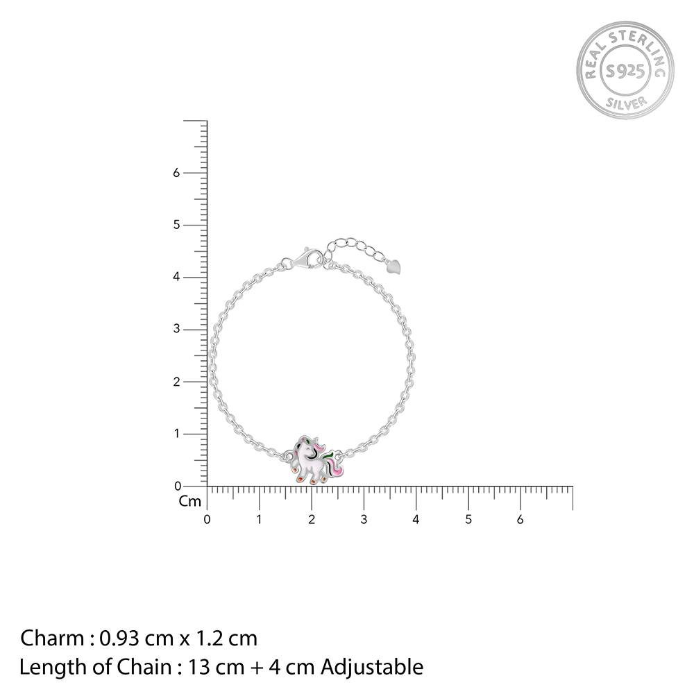 Playful Unicorn Kids Bracelet (2 - 8 Years), Adjustable : KBR047