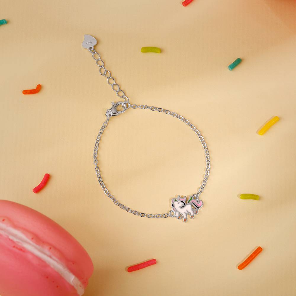 Playful Unicorn Kids Bracelet (2 - 8 Years), Adjustable : KBR047