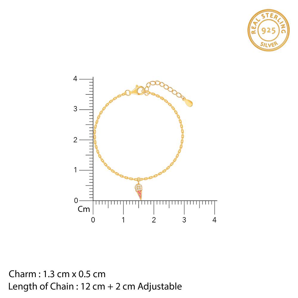 Golden Lil’ Scoop Kids Bracelet (0 - 2 Years), Adjustable : KBR063