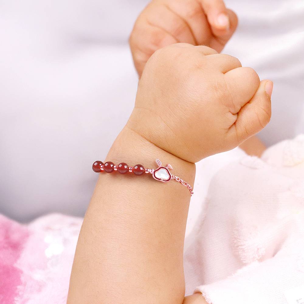 Giva 925 Silver Rose Gold Bunny Kids Bracelet : KBR068