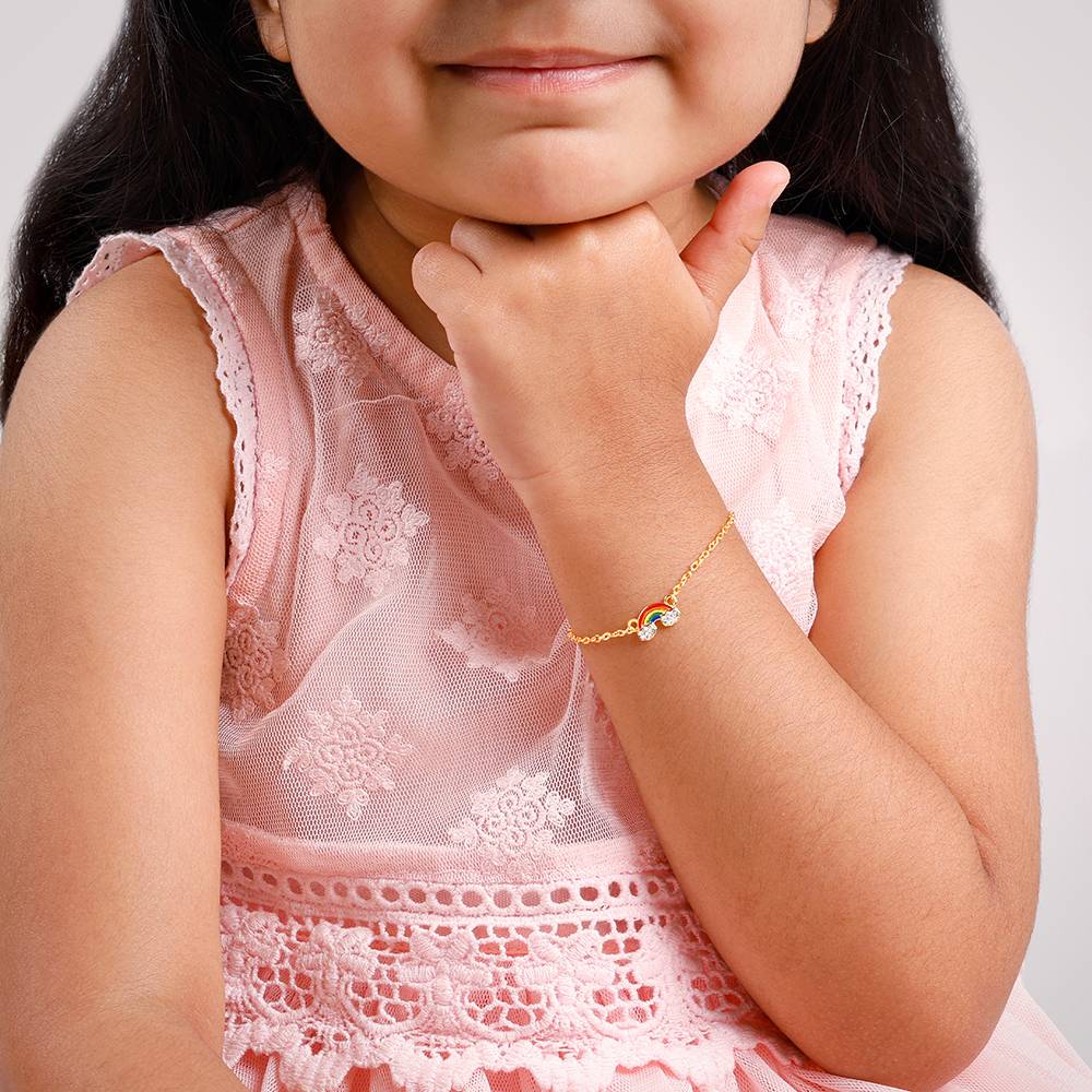 Golden Rainbow Kids Bracelet (2 - 8 Years), Adjustable : KBR071