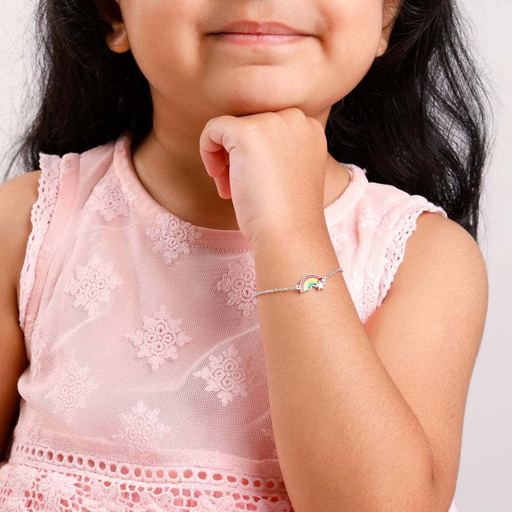 Rainbow Hug Kids Bracelet (2 - 8 Years), Adjustable : KBR073